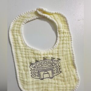 Soft Yellow Baby Bib LSU
